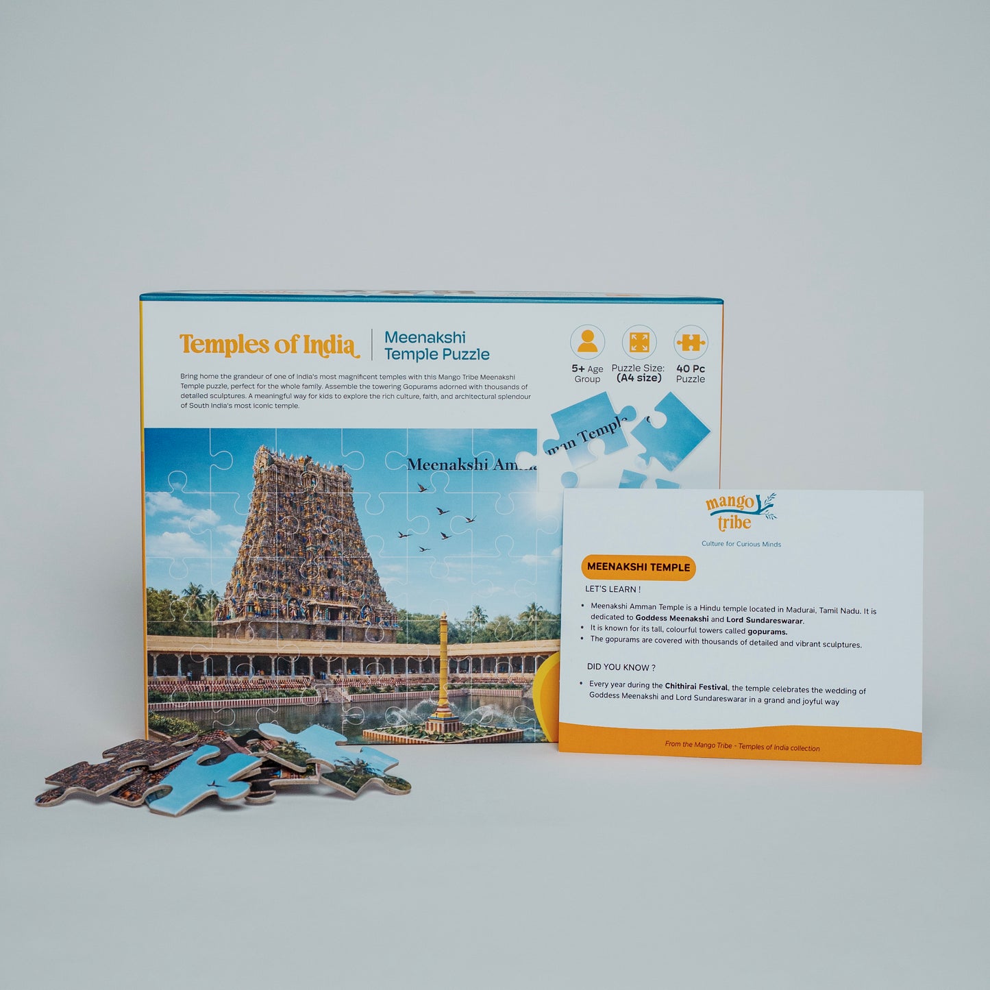 Meenakshi Temple Puzzle - Temples of India (40 piece)