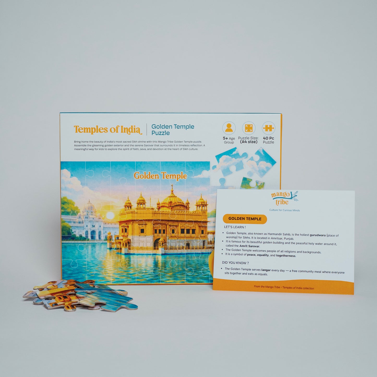 Golden Temple Puzzle - Temples of India (40 piece)
