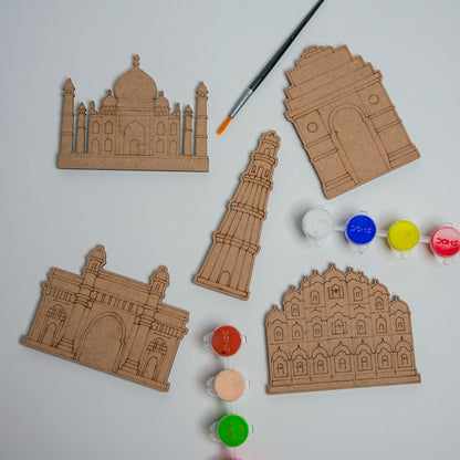 Indian Monuments - Fridge Magnet Paint Kit