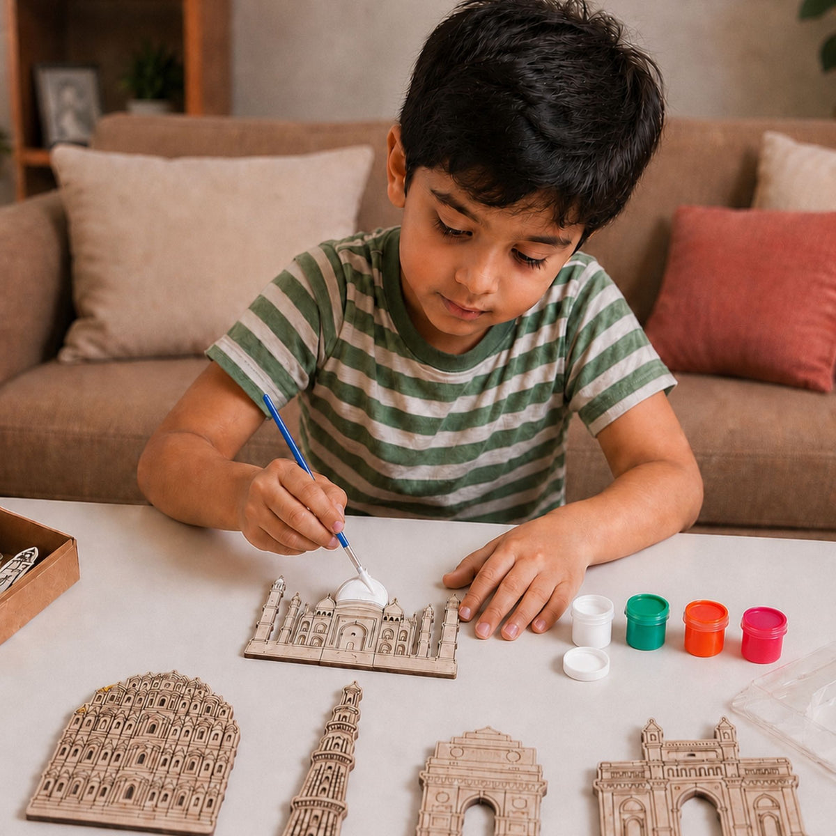 Indian Monuments - Fridge Magnet Paint Kit